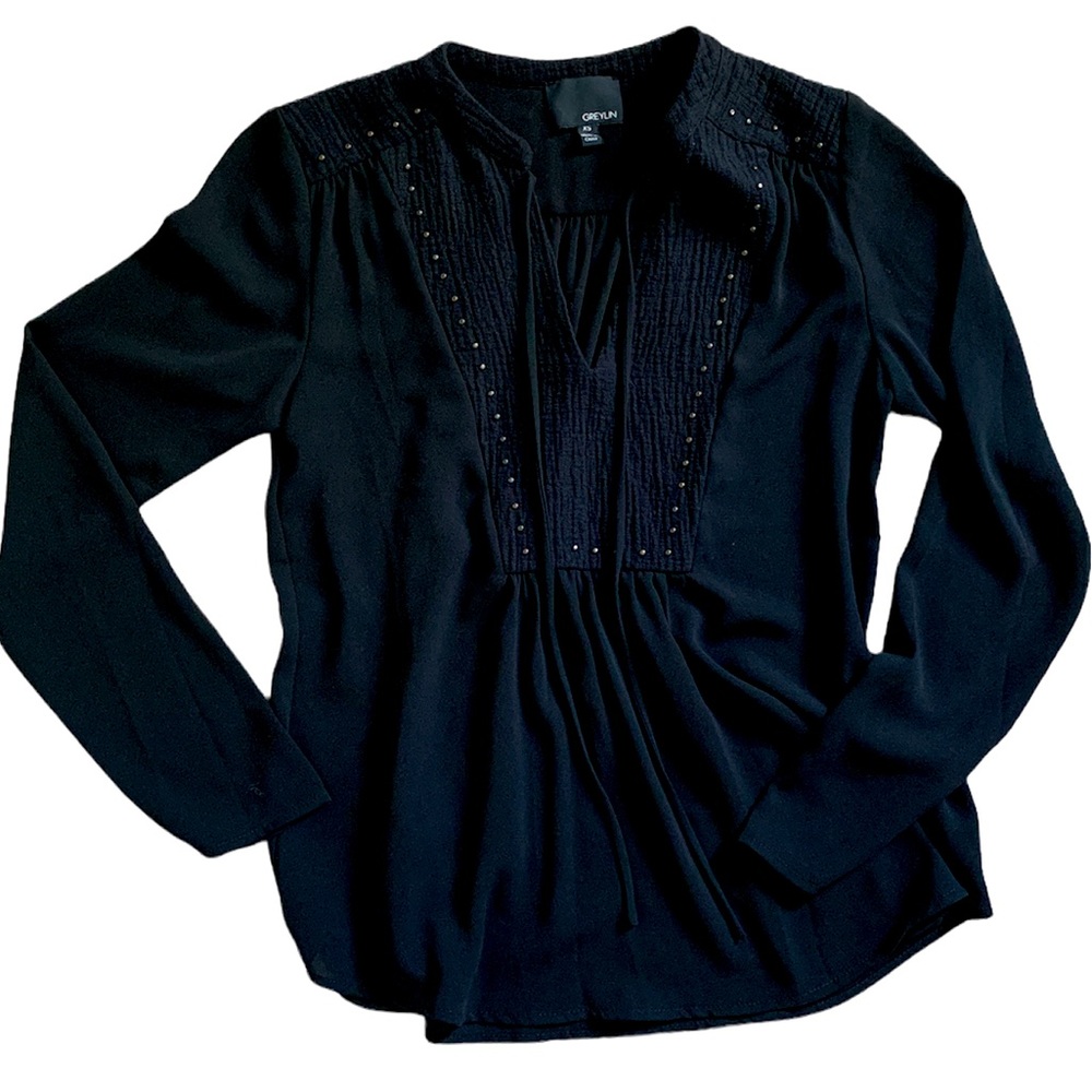Greylin Black Blouse